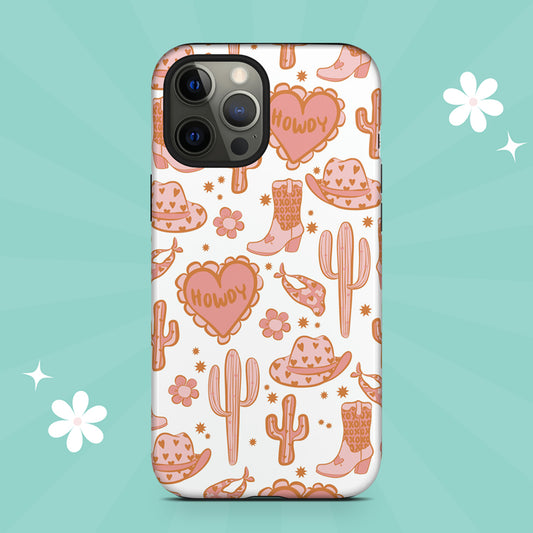 Western Floral Girly Tough iPhone Case